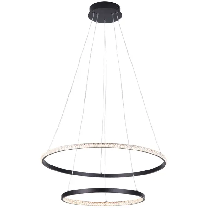Závesné svietidlo SUPRA BLACK AH-SULED48BL LED LW1,2