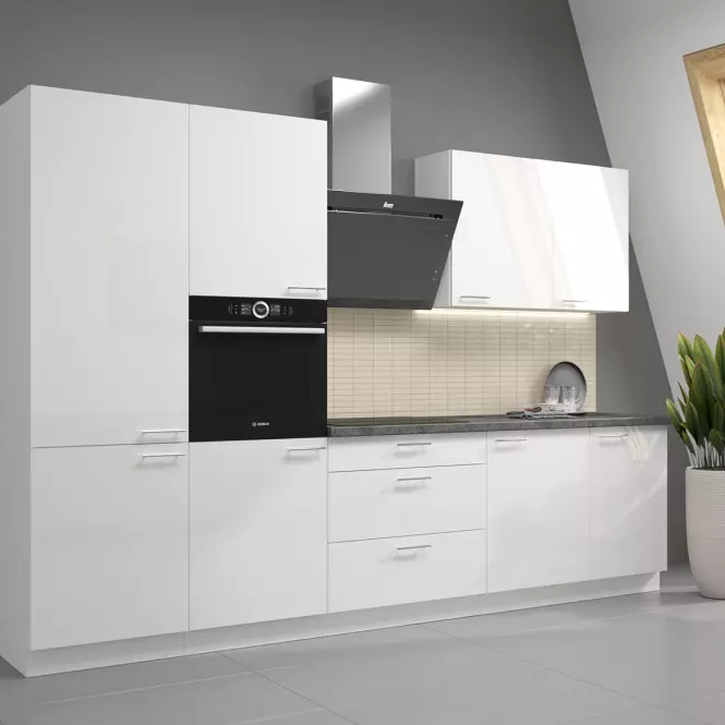 Kuchynská skrinka Lara 80d 2f Bb Mdf biely lesk