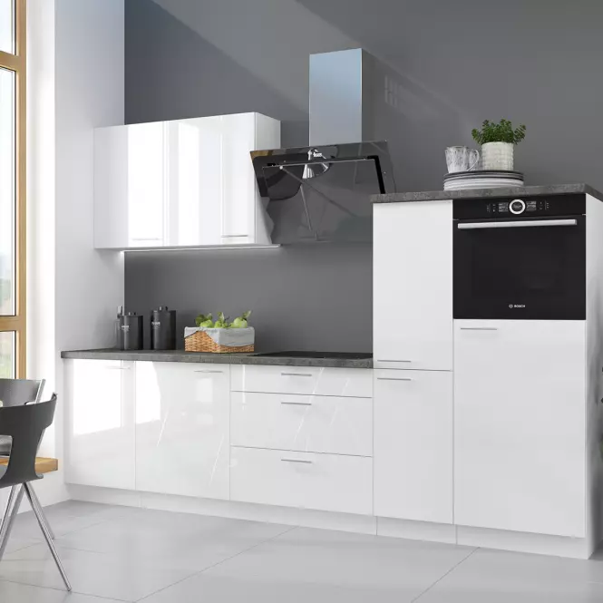 Kuchynská skrinka Lara105 Nd 1f Bb Mdf biely lesk