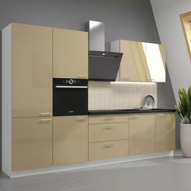 Kuchynská skrinka Lara 40d 1f Bb Mdf Cappucino lesk