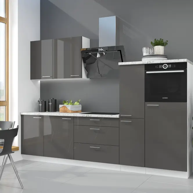 Kuchynská skrinka Lara čelo umývačky riadu 713x446 MDF Šedá lesk