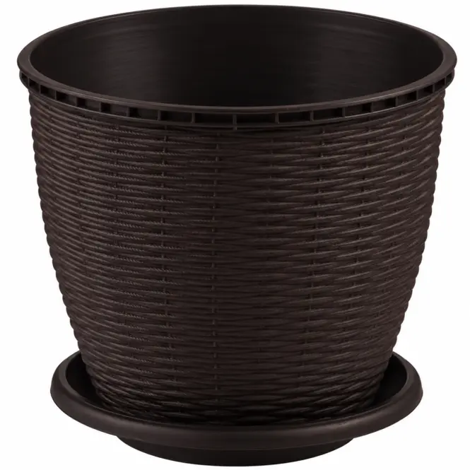 Kvetináč Rattan 9 L wenge