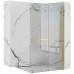 Sprchová stena Walk-in Cortis Rea K8484 100x200 gold