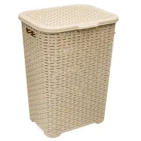 Kôš na bielizeň Katex 60 l ratan /béžový/