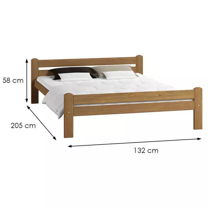 Posteľ  Dorota 120 dub