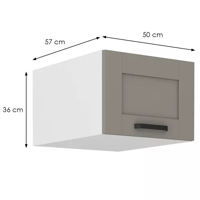 Kuchynská skrinka Luna claygrey/biela 50 Nagu-36 1F