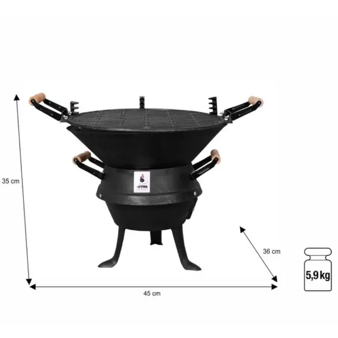 Liatinový gril súdok 10300,7