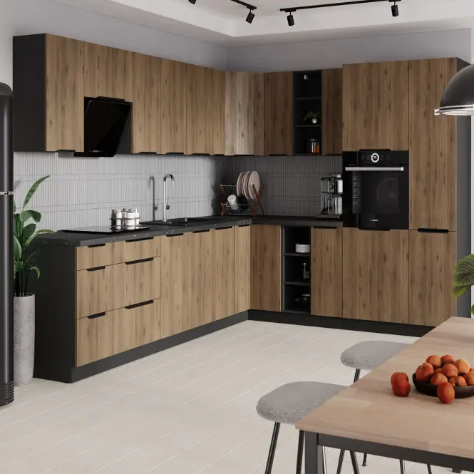 Kuchynská skrinka Monza orech okapi 40d 1f bb,4