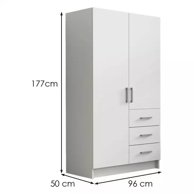 Skriňa Pino 3 biely,2