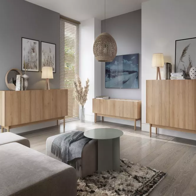 Komoda Boho K144/83 rivera/mramor bianco