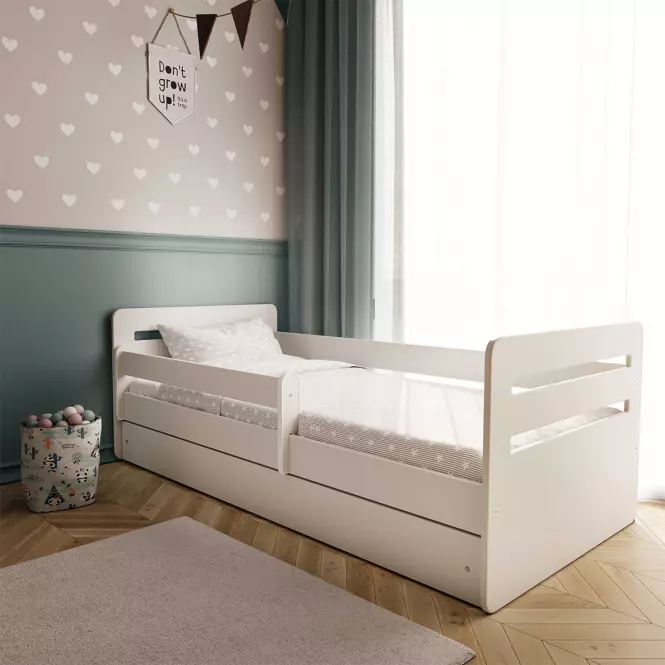 Detská posteľ Tomi+Sz+M Biely 80x180