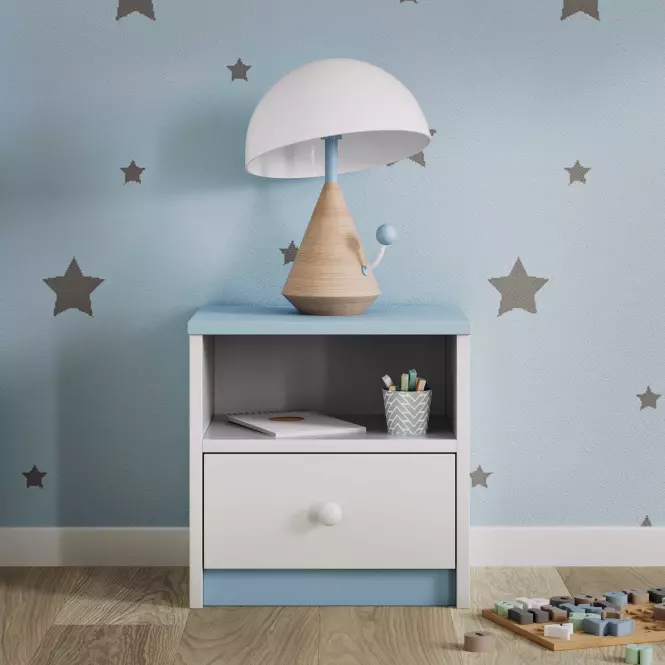 Nočný stolík Babydreams Modrá