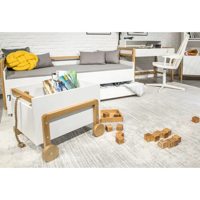 Úložný box vozík Victor biely,8