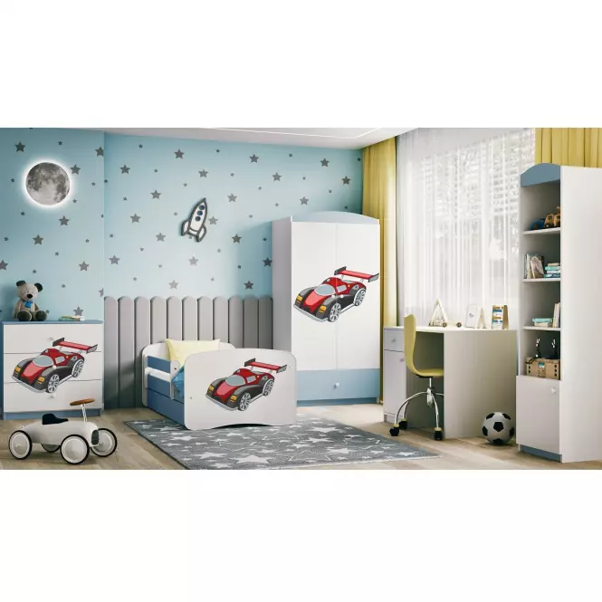 Detská komoda  Babydreams modrá – Auto
