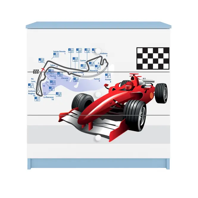 Detská komoda Babydreams modrá – Formula