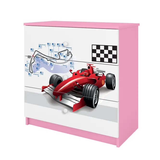 Detská komoda Babydreams ružová – Formula