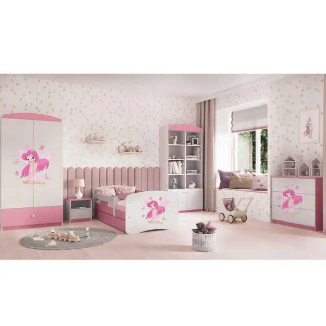 Detská komoda Babydreams ružová – Víla 1,6