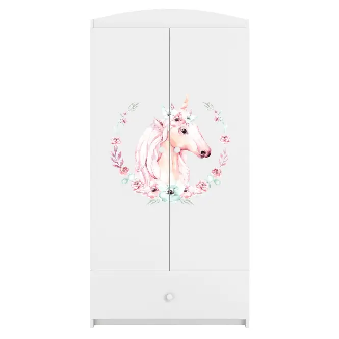 Skriňa Babydreams biela – Kôň,4
