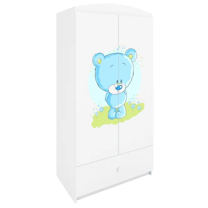 Skriňa Babydreams Biely – Medveď modrý,4