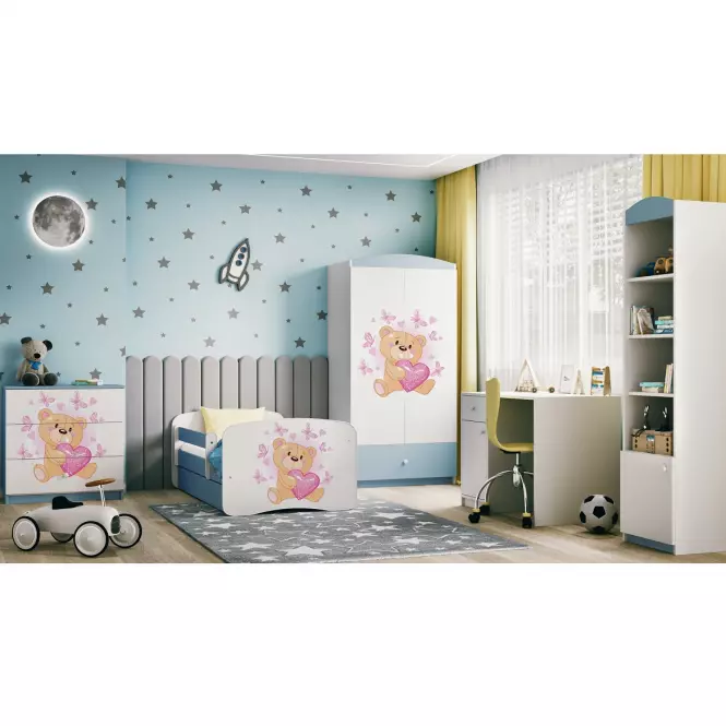 Skriňa Babydreams modrá – Medveď s motýľmi,7