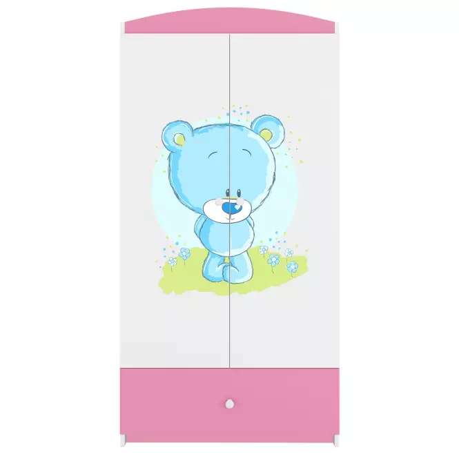 Skriňa Babydreams Ružová – Medveď modrý,5