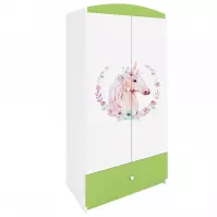 Skriňa Babydreams zelená – Kôň