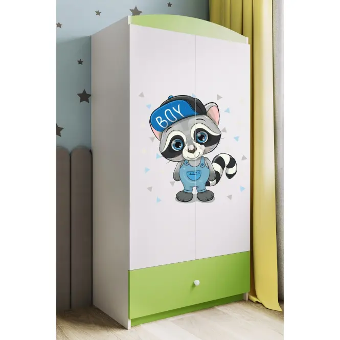 Skriňa Babydreams zelená – Medvedík čistotný,6
