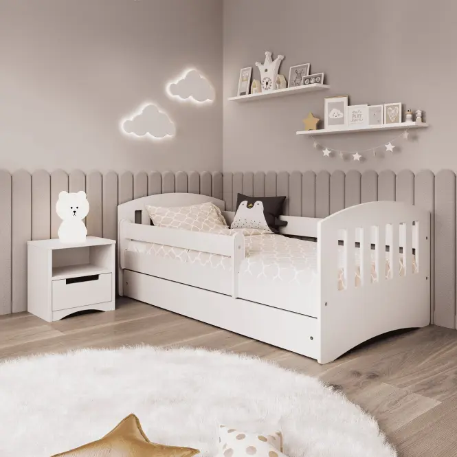 Detská posteľ Classic 1 biela 80x160