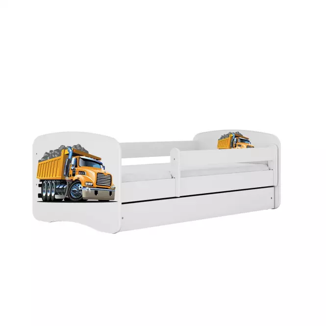 Detská Posteľ. Babydreams+Sz+M biela 70x140 - Nákladné auto