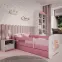 Detská Posteľ. Babydreams+Sz+M Ružová 70x140 Medveď s motýlmi,6