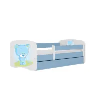 Detská Posteľ. Babydreams+Sz+M Modrá 80x180 Medveď Modrý