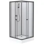 Sprchový box štvorcový Elize 90x90x200 čierny