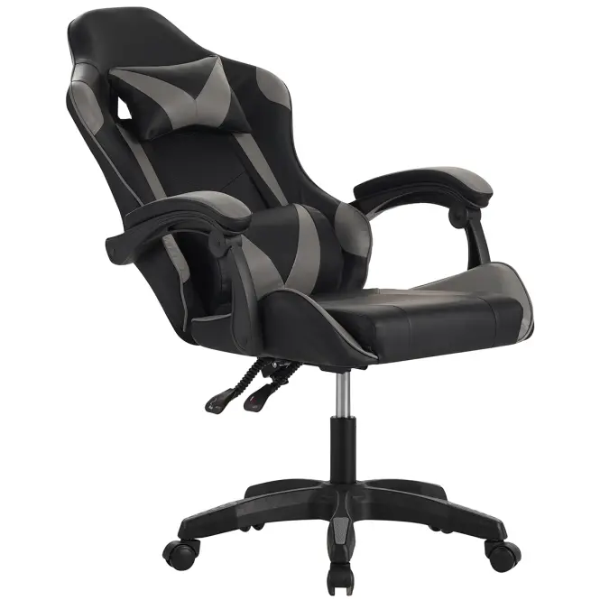 Kreslo pre Hráča Fotyn 8684 čierna/sivá