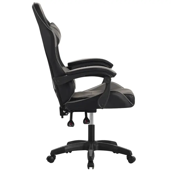 Kreslo pre Hráča Fotyn 8684 čierna/sivá