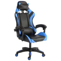 Kreslo pre Hráča  Kastor 8687 čierna/modrá