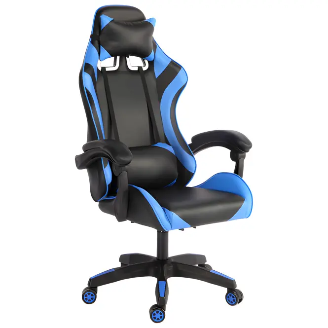 Kreslo pre Hráča  Kastor 8687 čierna/modrá
