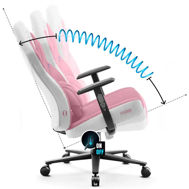 Detské herné kreslo Diablo X-Gamer 2.0 pink marshmallow