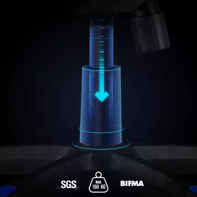 Otočné kreslo King Diablo X-One 2.0 aqua blue