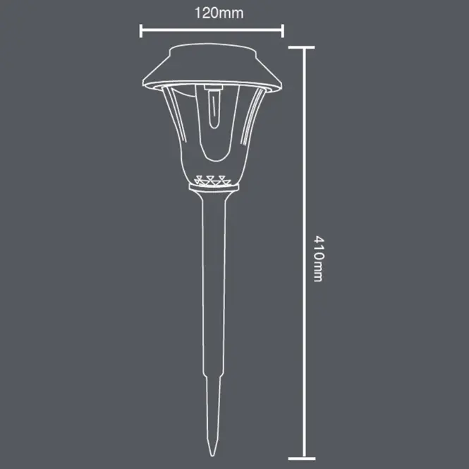 Solárna lampa 46815 čierna