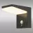 Nástenná Lampa snímač pohybu 46822 Black K1