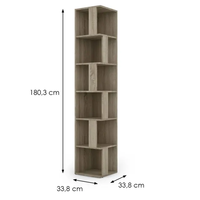 Regál na knihy Tower dub sonoma