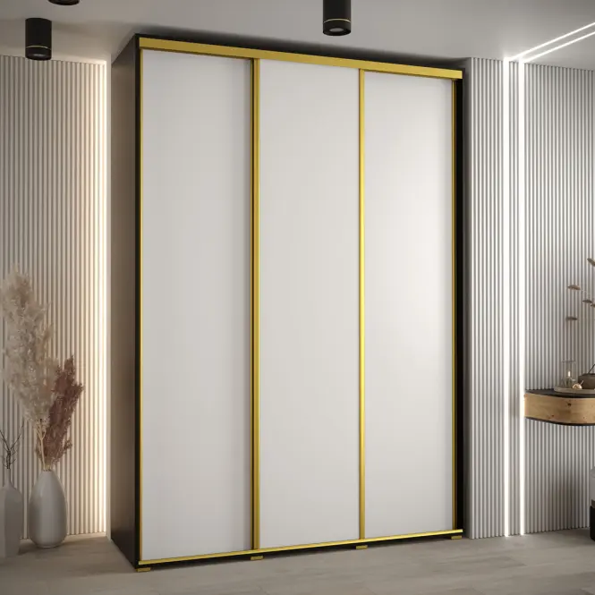 Skriňa 45 Canaris 1 180 čierna/biela/gold