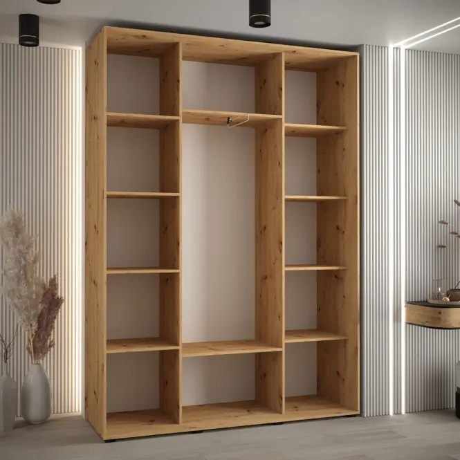 Skriňa 45 Canaris 1 200 artisan/biela/čierna