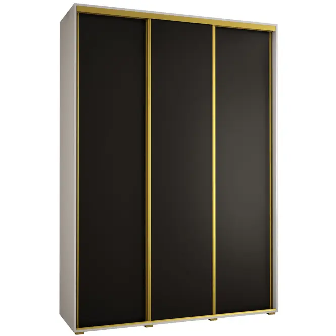 Skriňa 45 Canaris 1 200 biela/čierna/gold