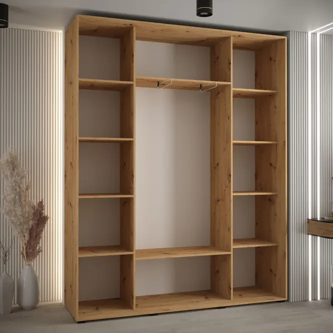 Skriňa 45 Canaris 3 190 artisan/biela/čierna