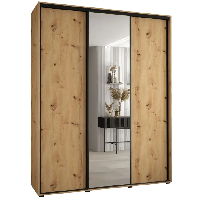 Skriňa 45 Canaris 3 190 artisan/čierna