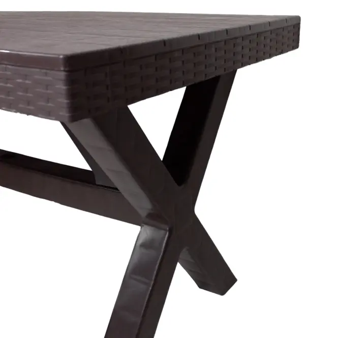 Stôl Rustic hnedý 80x140 cm