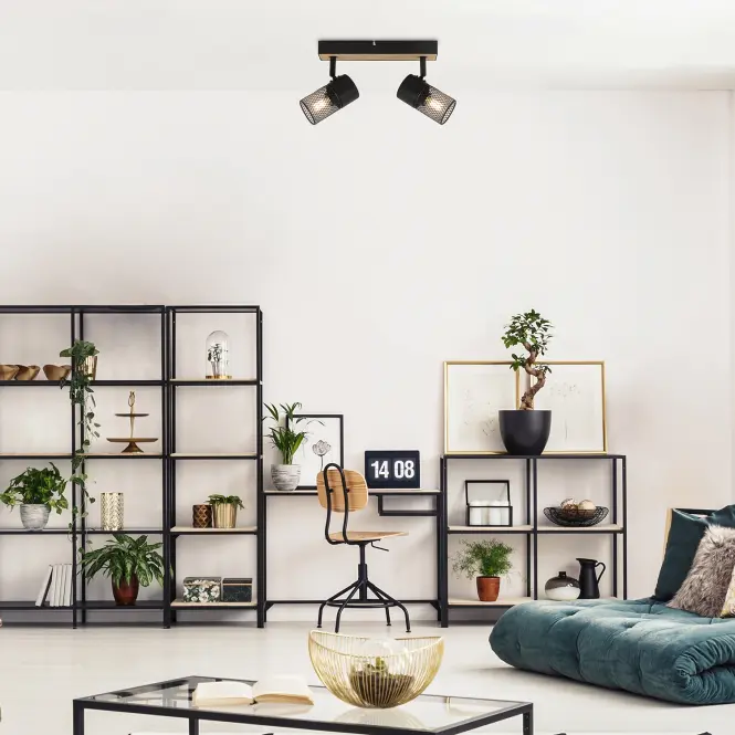 Stropné bodové svietidlo METTA E14 2XMAX 40W LS2