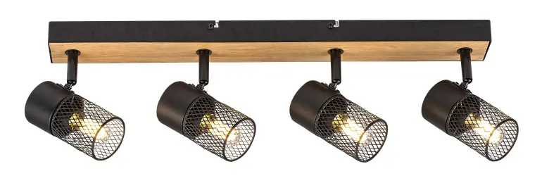 Stropné bodové svietidlo METTA E14 4XMAX 40W LS4