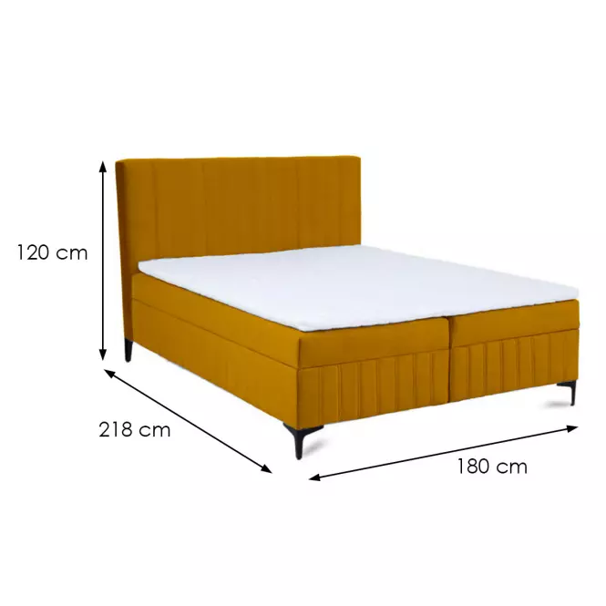 Kontinentálna posteľ Sergio 180x200 Bluvel 68 s topperom,8
